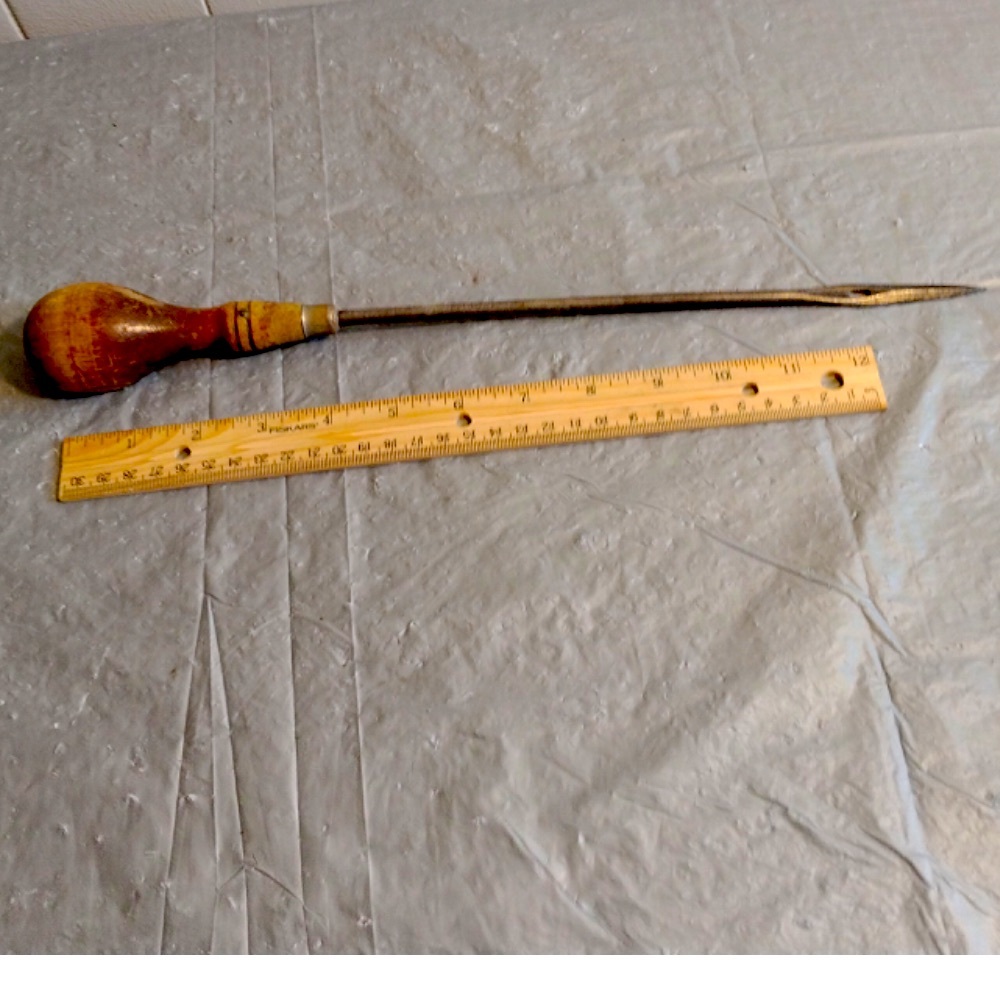 14 1/2” Vintage Chatillon  sewing Awl Needle for Leather